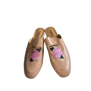 Catherine Malandrino Pika Embroidered Flower Mule Size 8